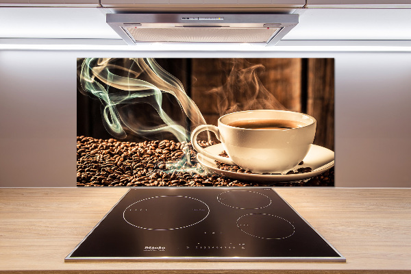 Cooker splashback Aromatic coffee