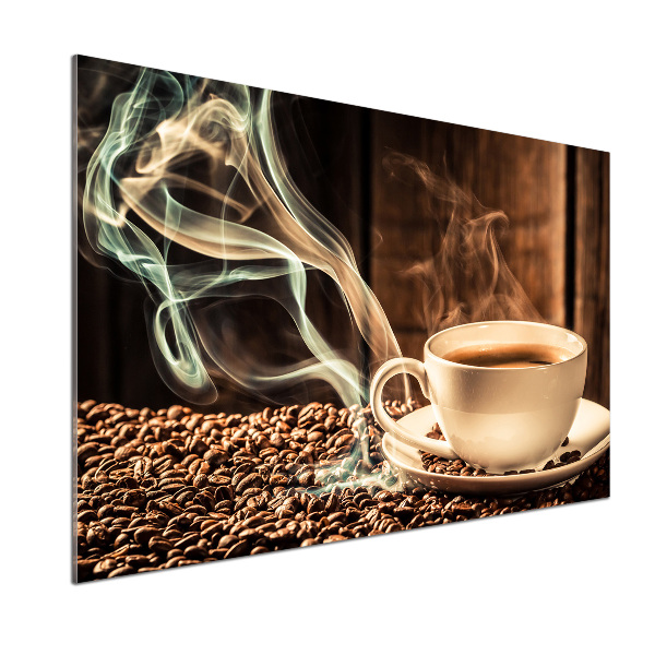 Cooker splashback Aromatic coffee