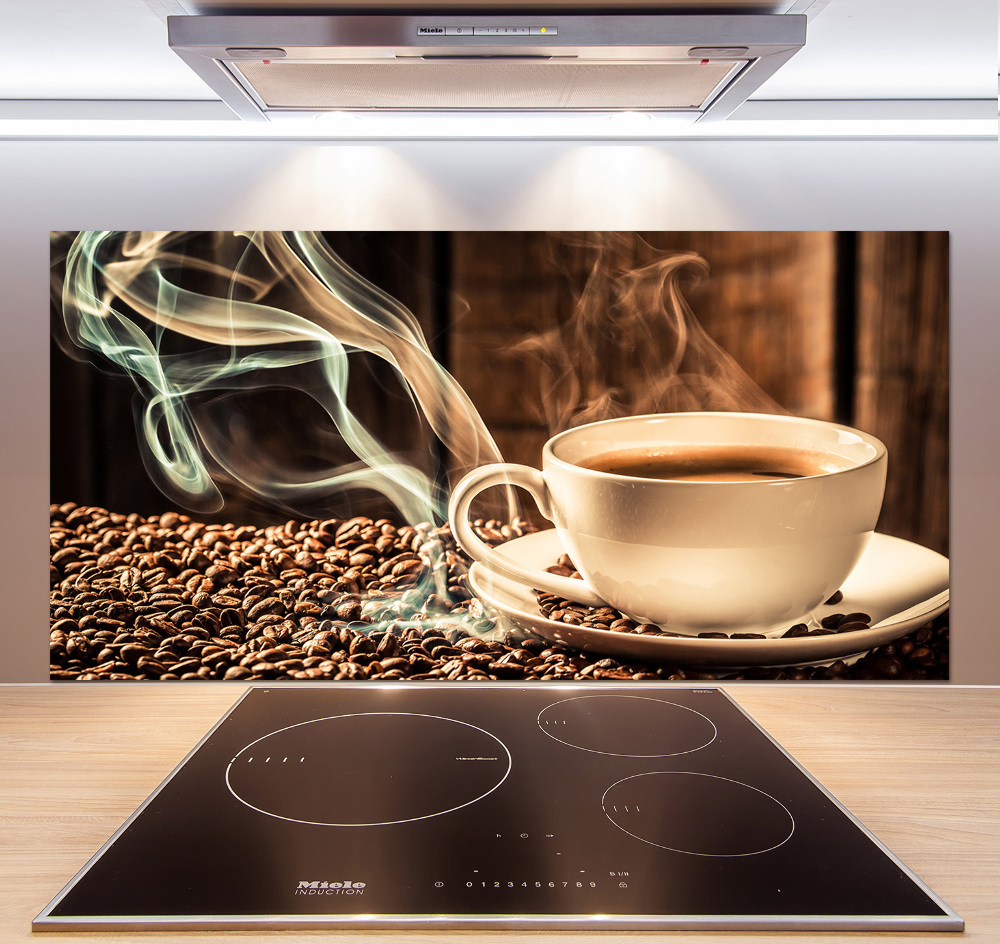 Cooker splashback Aromatic coffee