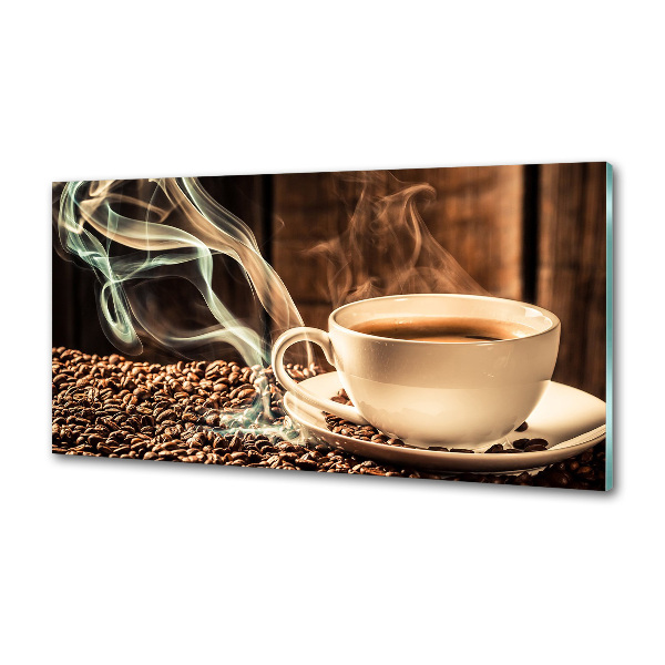 Cooker splashback Aromatic coffee