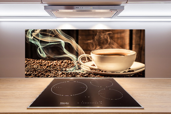 Cooker splashback Aromatic coffee