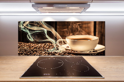 Cooker splashback Aromatic coffee