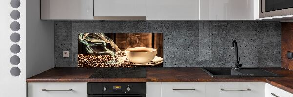 Cooker splashback Aromatic coffee