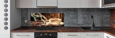 Cooker splashback Aromatic coffee