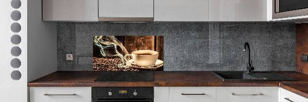 Cooker splashback Aromatic coffee