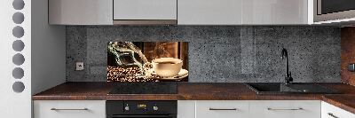 Cooker splashback Aromatic coffee