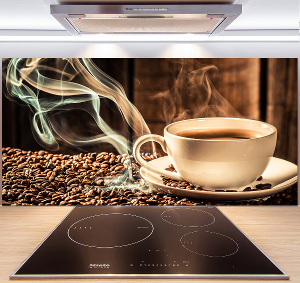 Cooker splashback Aromatic coffee