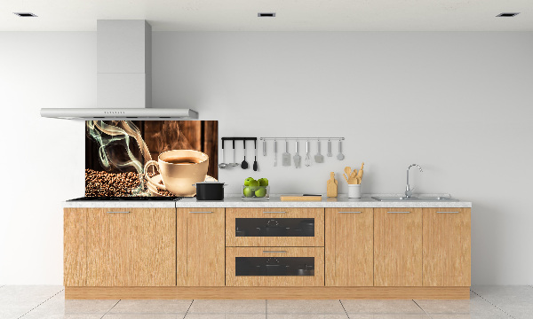 Cooker splashback Aromatic coffee