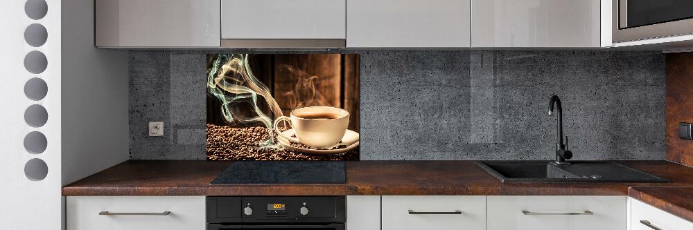 Cooker splashback Aromatic coffee