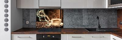 Cooker splashback Aromatic coffee