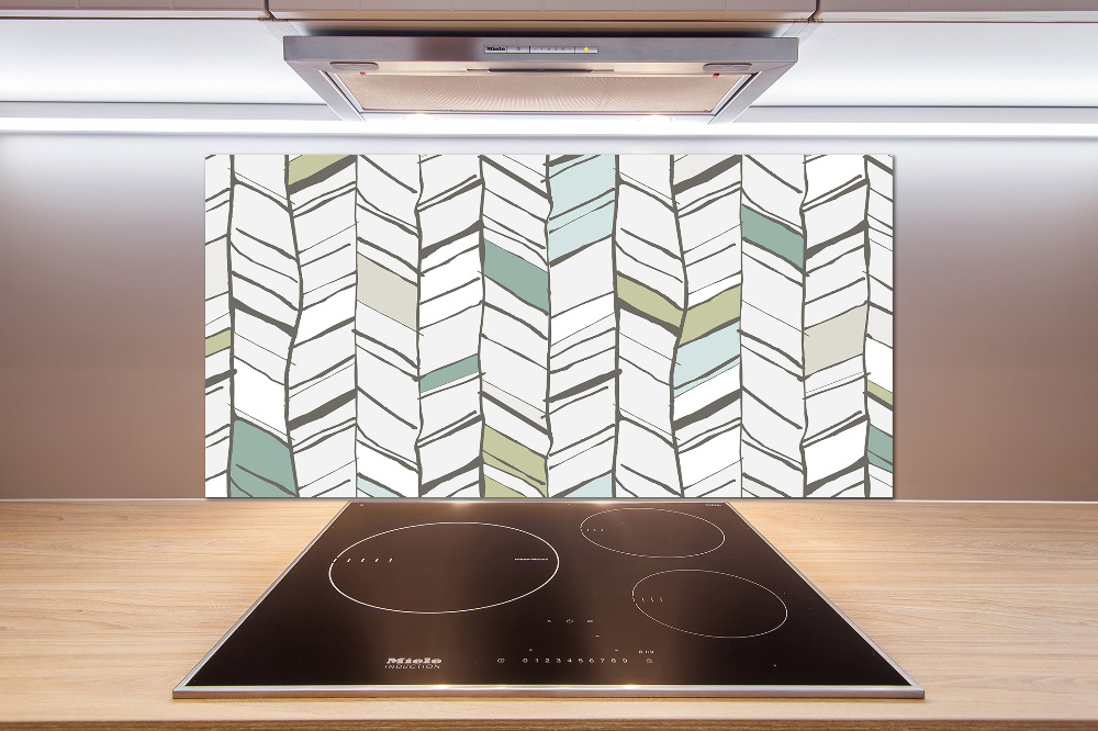 Hob splashback Flankeet pattern