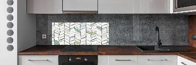 Hob splashback Flankeet pattern