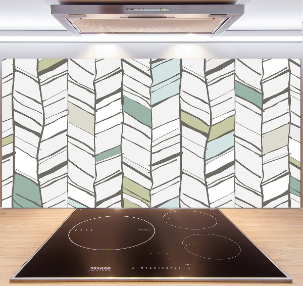 Hob splashback Flankeet pattern