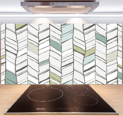 Hob splashback Flankeet pattern