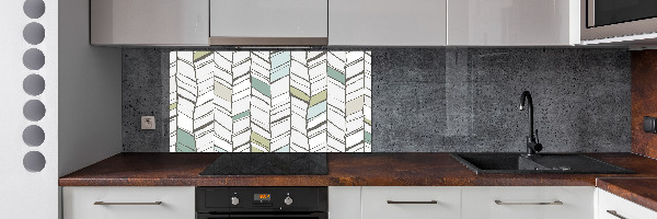 Hob splashback Flankeet pattern