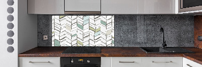 Hob splashback Flankeet pattern