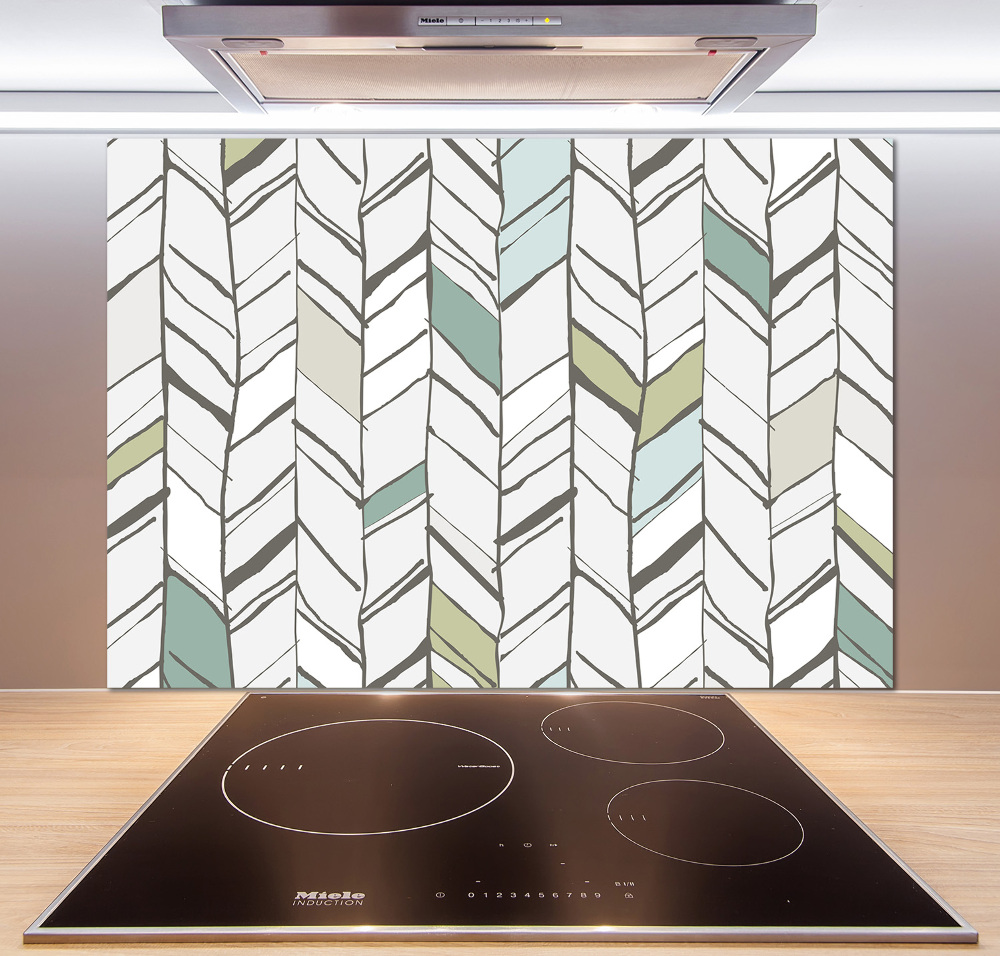 Hob splashback Flankeet pattern