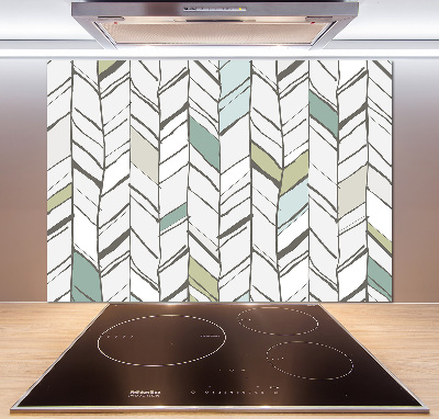 Hob splashback Flankeet pattern