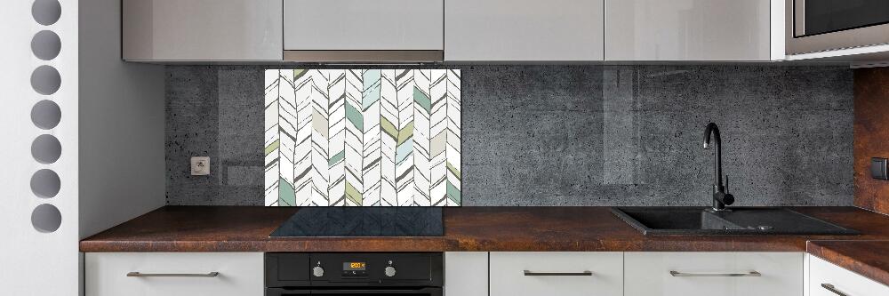 Hob splashback Flankeet pattern