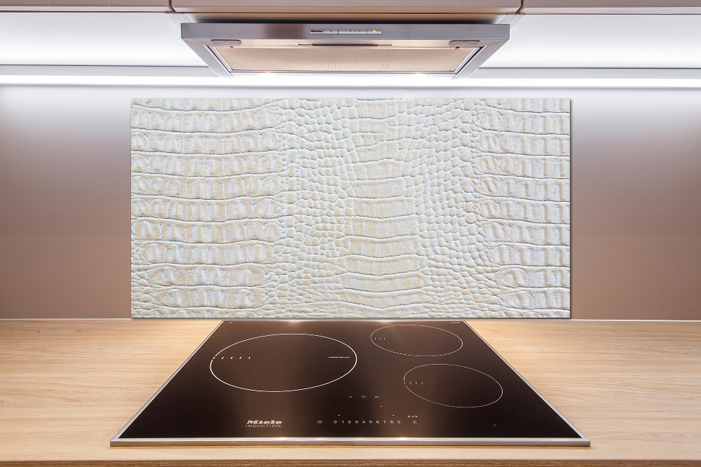 Cooker splashback Crocodile skin