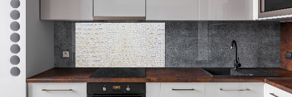 Cooker splashback Crocodile skin