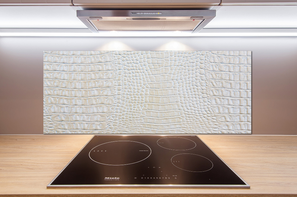 Cooker splashback Crocodile skin