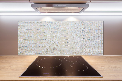 Cooker splashback Crocodile skin