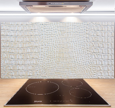 Cooker splashback Crocodile skin