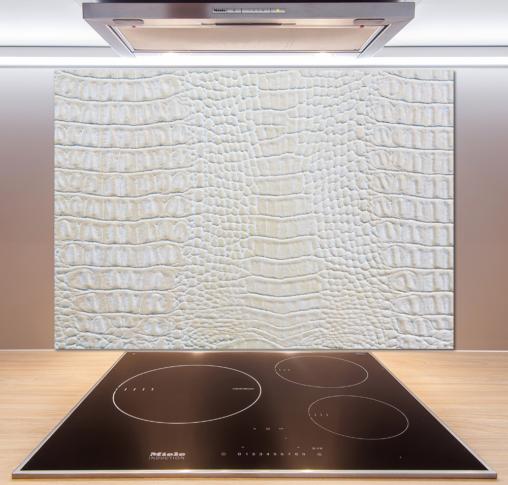 Cooker splashback Crocodile skin