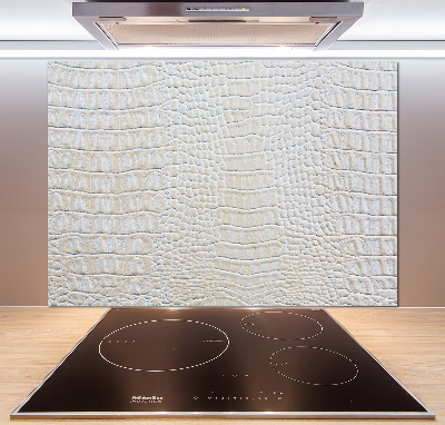 Cooker splashback Crocodile skin