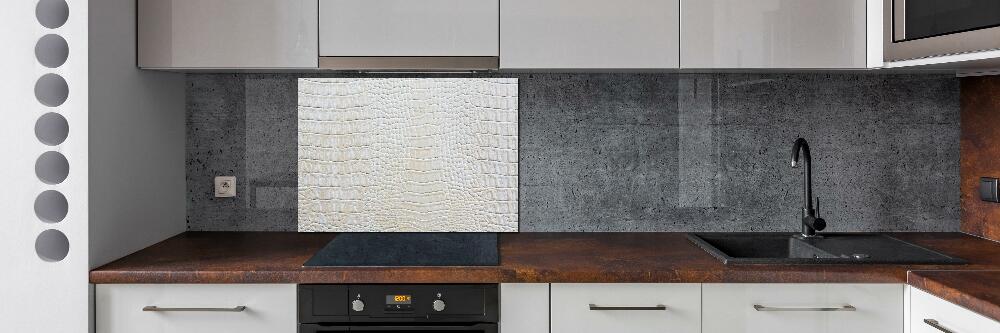 Cooker splashback Crocodile skin