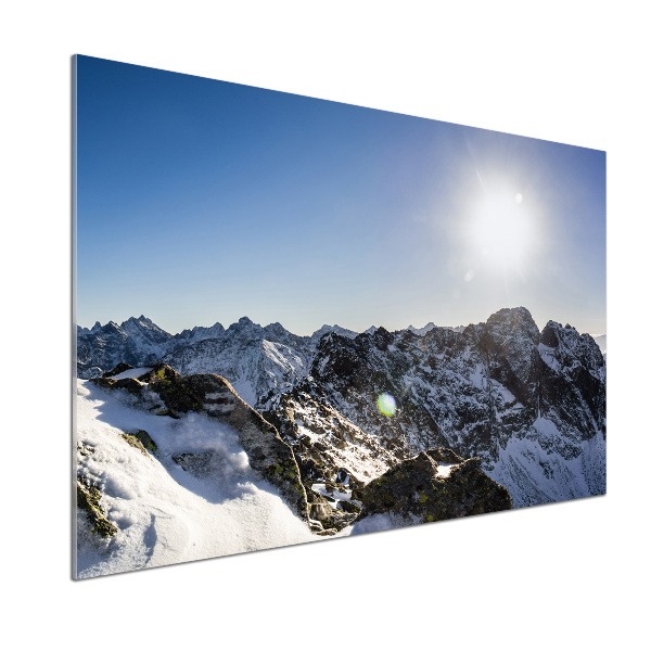 Kitchen splashback Winter in the Tatra Mountains