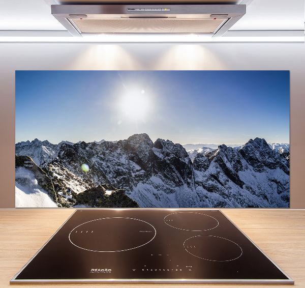 Kitchen splashback Winter in the Tatra Mountains