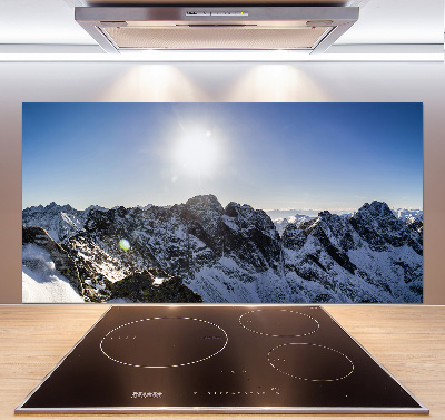 Kitchen splashback Winter in the Tatra Mountains