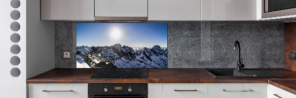 Kitchen splashback Winter in the Tatra Mountains