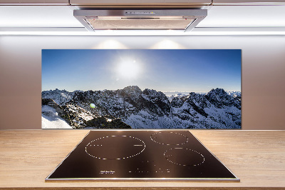 Kitchen splashback Winter in the Tatra Mountains