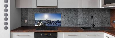 Kitchen splashback Winter in the Tatra Mountains