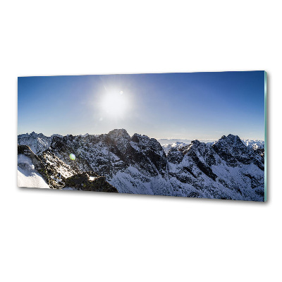 Kitchen splashback Winter in the Tatra Mountains