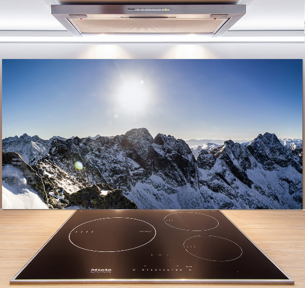 Kitchen splashback Winter in the Tatra Mountains