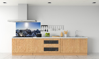 Kitchen splashback Winter in the Tatra Mountains