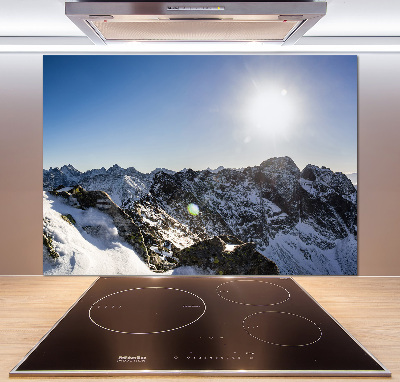 Kitchen splashback Winter in the Tatra Mountains