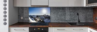 Kitchen splashback Winter in the Tatra Mountains