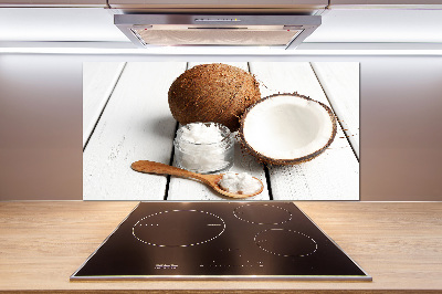 Cooker splashback Coconut oil