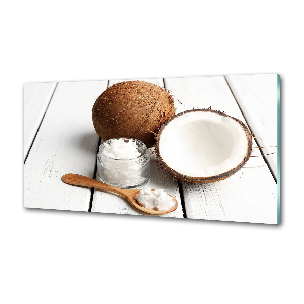 Cooker splashback Coconut oil