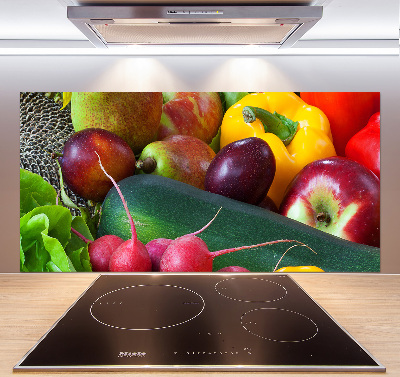 Cooker splashback Fruits and vegetables