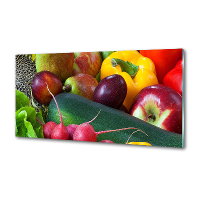 Cooker splashback Fruits and vegetables