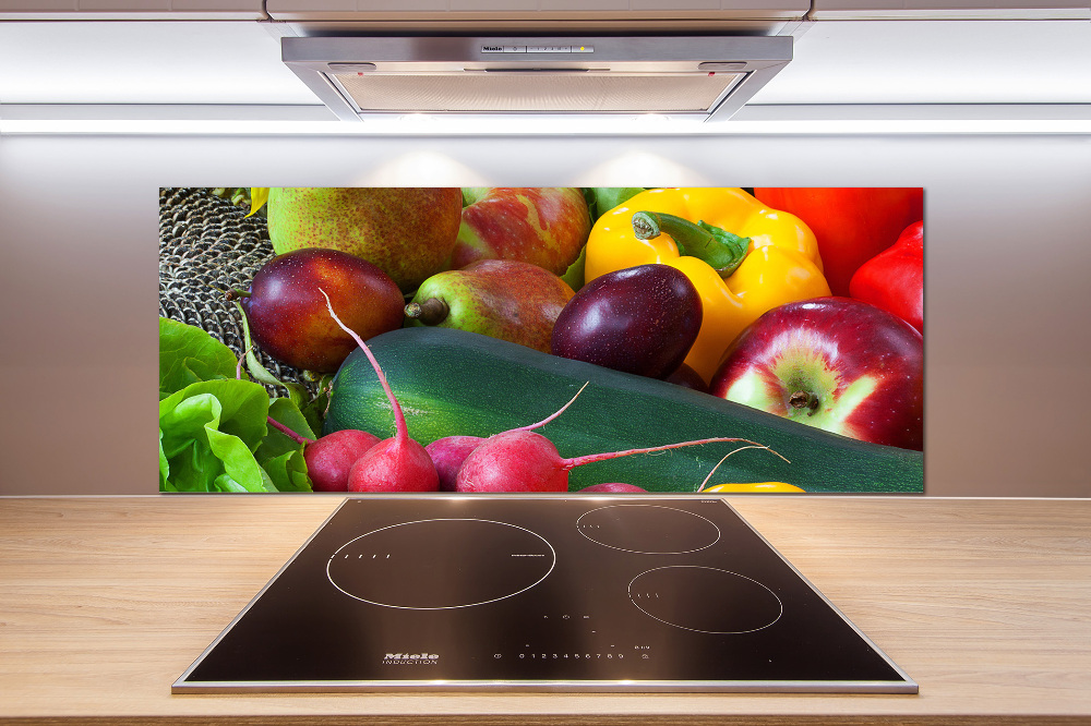 Cooker splashback Fruits and vegetables