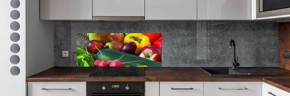 Cooker splashback Fruits and vegetables