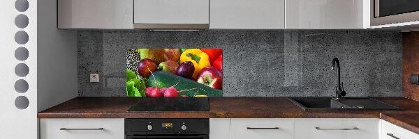 Cooker splashback Fruits and vegetables