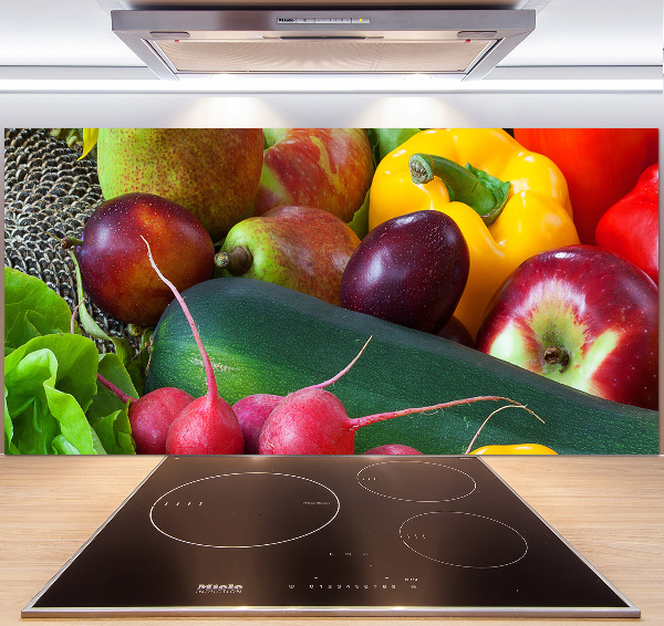 Cooker splashback Fruits and vegetables